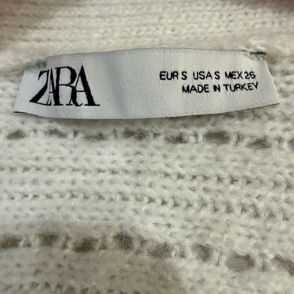 Zara Cream Knit Women's Sweater